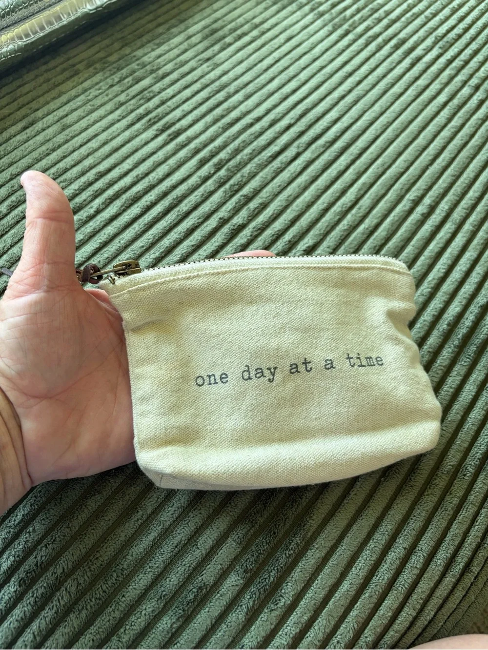 Canvas Zip Pouch - 